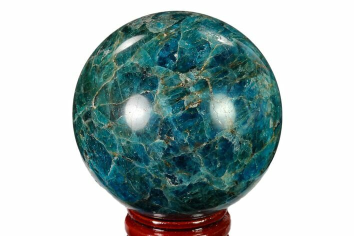 Bright Blue Apatite Sphere - Madagascar #154238